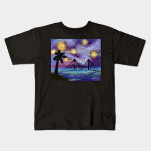 Starry Charleston Harbor Kids T-Shirt